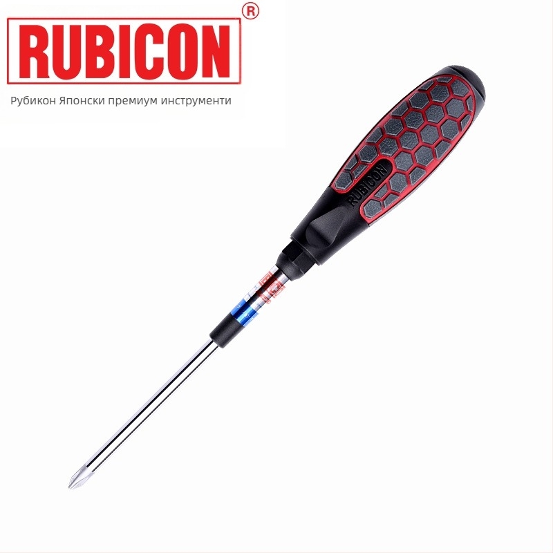 Отвертка Rubicon/Robin Hood RUBICON 62-серия с несlizваща дръжка, магнитна, кръстова глава, Cr-V стомана