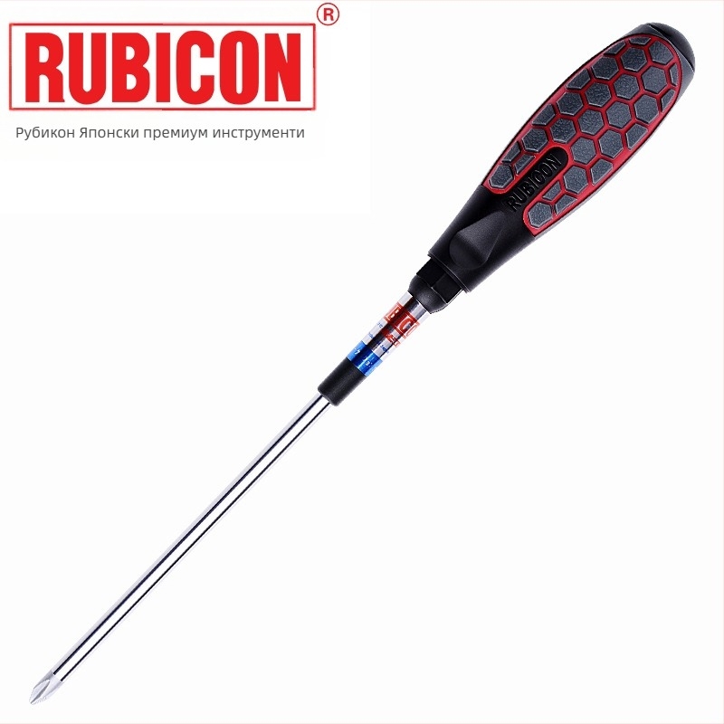 Отвертка Rubicon/Robin Hood RUBICON 62-серия с несlizваща дръжка, магнитна, кръстова глава, Cr-V стомана