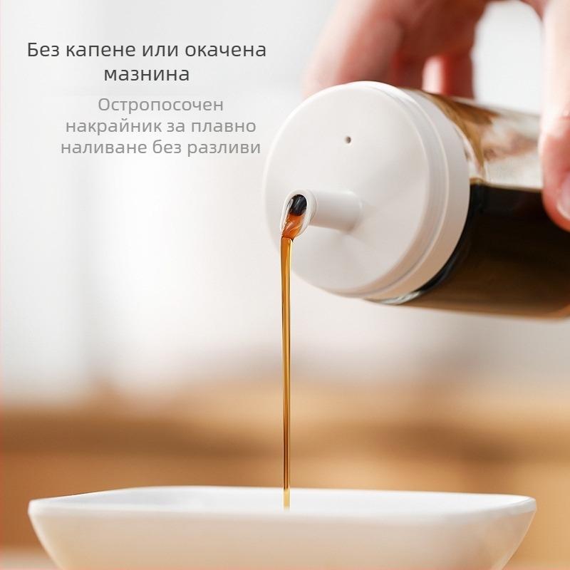FaSoLa дозатор за масло, стъклен, автоматично отваряне и затваряне, модерен минималистичен стил
