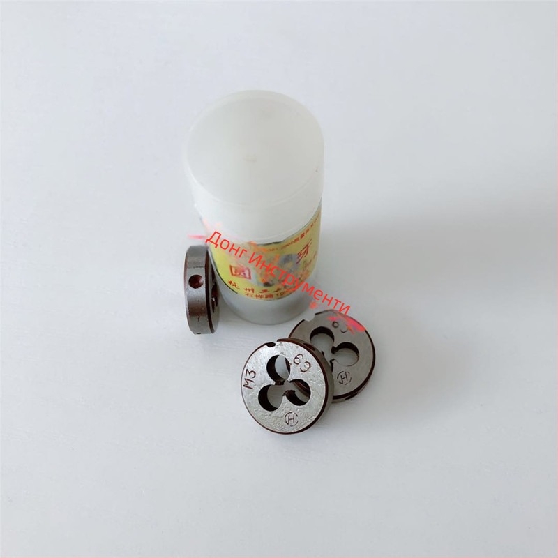 Метална кръгла външна резбова плашка, HSS, стъпка 0,5, M3-M48