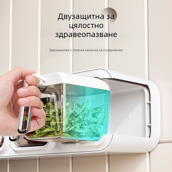 Пластмасова система за подправки с множество отделения — модерен минималистичен стил, без пробиване (2023)