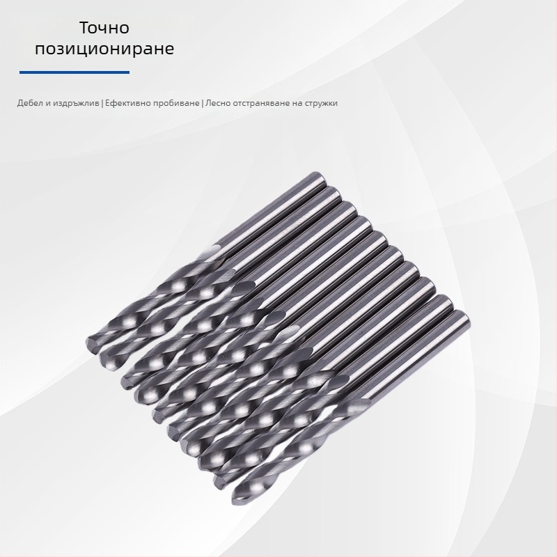 Комплект спирални свредла с кръгъл хвостовик, волфрамова сплав, 3.85 мм диаметър, 50 мм дължина, марка Precision Diamond Tools