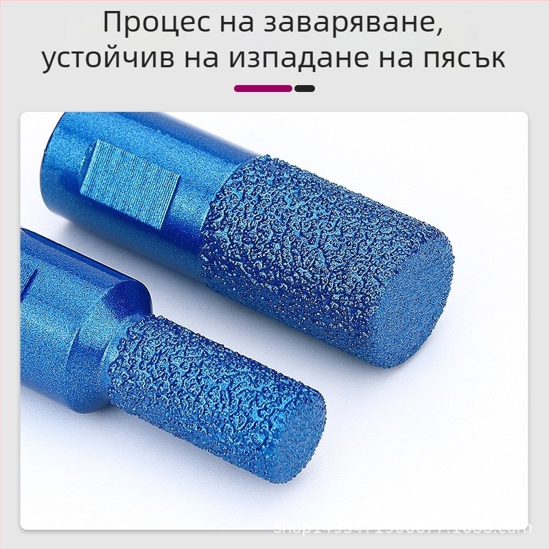 Фреза за кантове на мраморни плотове с слотове в кварцов камък — за ъглошлайф, Brazing процес