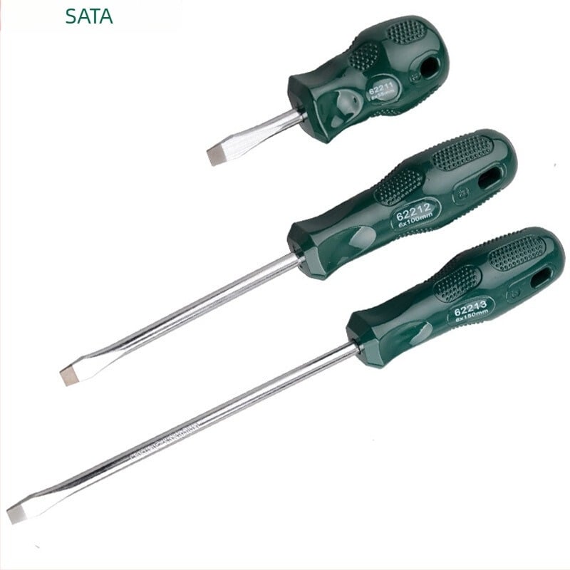 Плоска отвертка серия A, магнитна, от хром-ванадиева стомана, без изолация, тегло 300 g