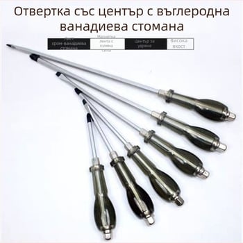 Индустриална магнитна отвертка с кръстова глава, Walden, хром-ванадиева стомана, пластмасова дръжка, без изолация