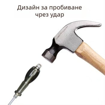 Индустриална магнитна отвертка с кръстова глава, Walden, хром-ванадиева стомана, пластмасова дръжка, без изолация