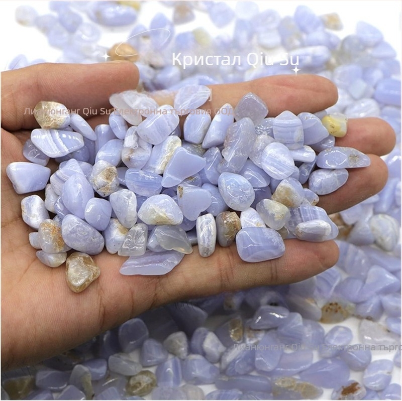 Халцедонов гравий за аквариуми, неравна форма, шлайфан и полирани камъни, декоративни камъни за орнаменти