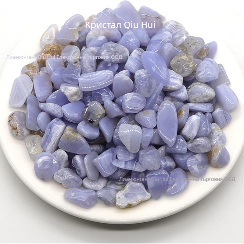 Халцедонов гравий за аквариуми, неравна форма, шлайфан и полирани камъни, декоративни камъни за орнаменти