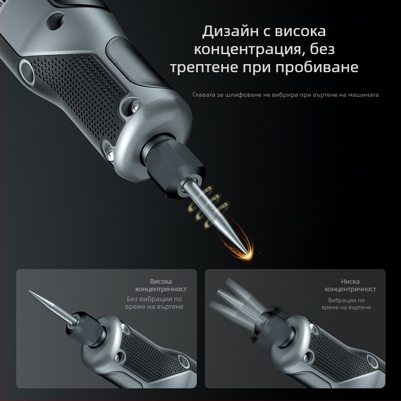 Мини електрическа шлайфмашина за дърво и нефритова резба – четиристепен скоростен режим, захранване чрез щепсел 110–220V, 1,5 м кабел, ръчен инструмент