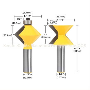 Youlike дървообработващ фрезер за шипово съединение, 90° фреза за панели, специална фреза, висококачествен инструмент