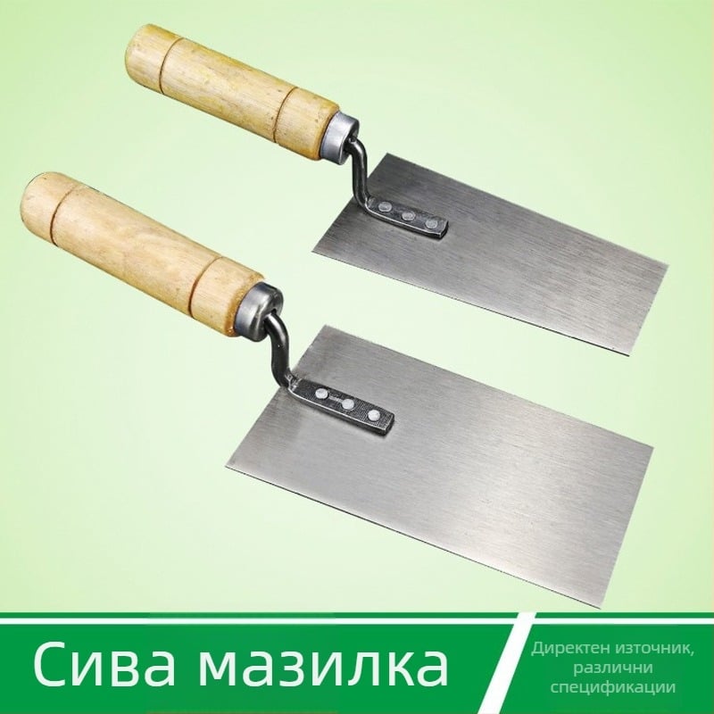 Мистрия за мазилка с дълга дръжка за полагане на плочки и зидарски работи — Gold Front