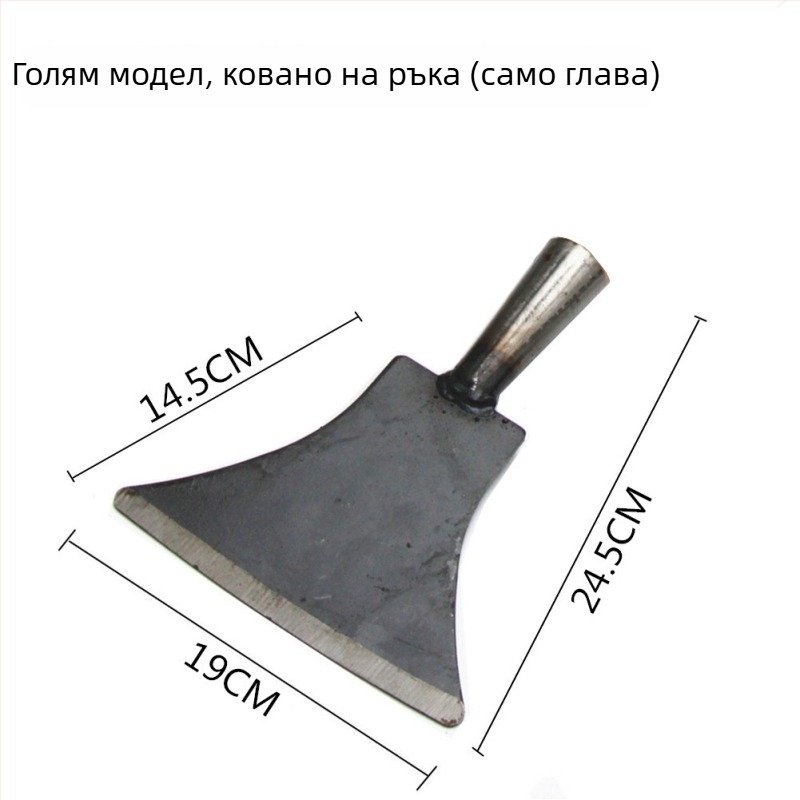 Многофункционална шпатула за стени с дървена дръжка, нож от 55# стомана, подходяща за стени, подове и ледени повърхности