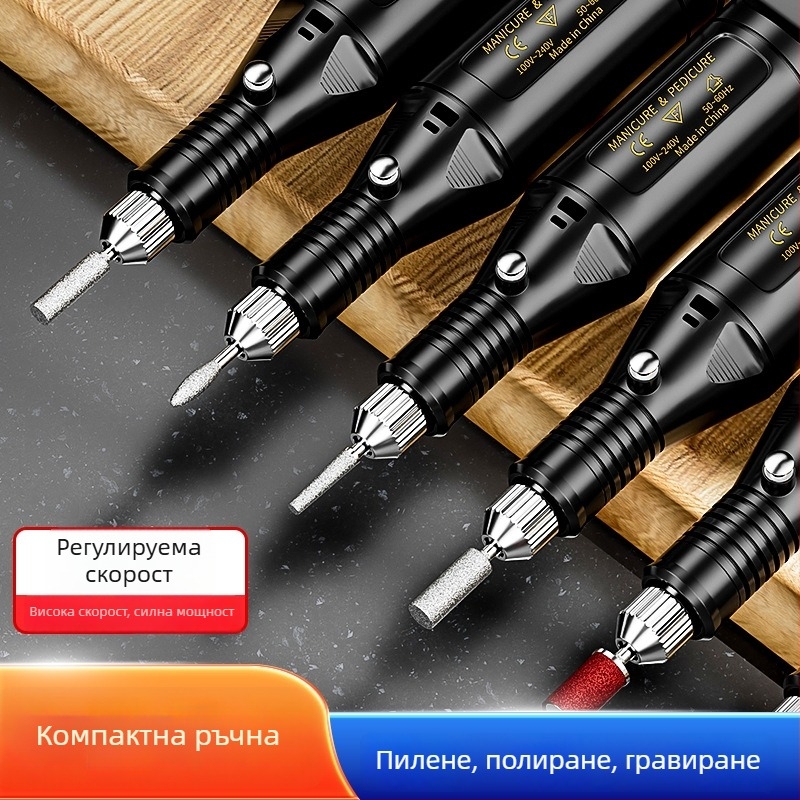 Мини електрически шлайф-писалка за полиране и гравиране, презареждаема литиева батерия, 5V, трискоростен контрол