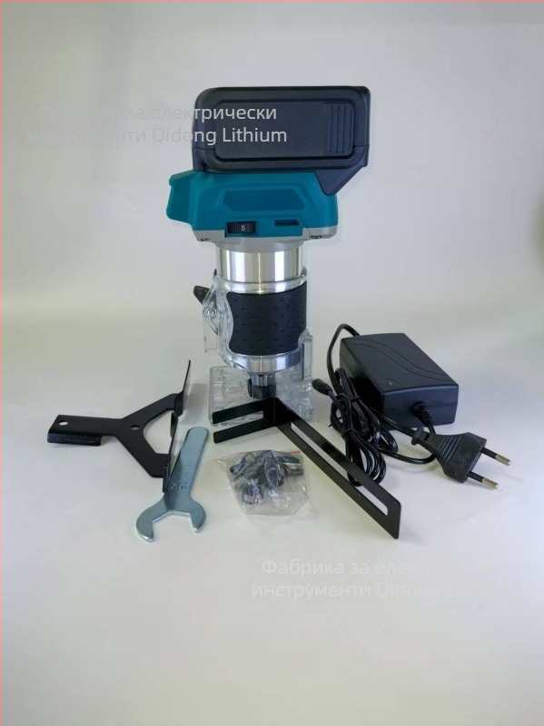 Безчеткова 21V литиева батерия – подрязваща и фрезоваща машина за дърво, каналиране и пробиване на дупки – мултифункционален компактен инструмент