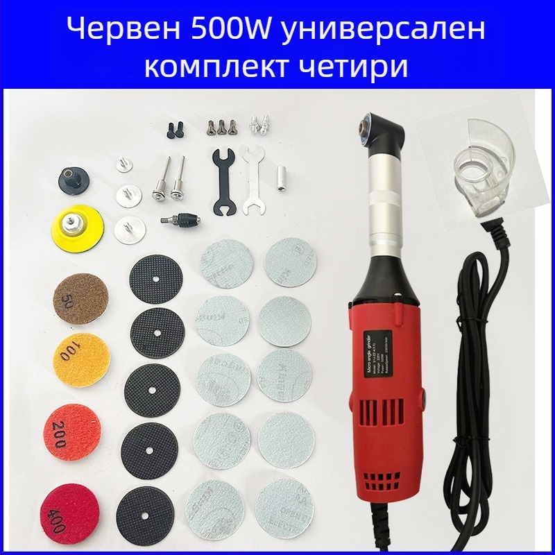 Ръчна електрическа машина за почистване на фуги между плочки — регулируема скорост, 90° ъглов накрайник, компактна за шлайфане и гравиране, захранване от мрежата 110–220V