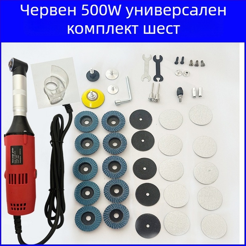 Ръчна електрическа машина за почистване на фуги между плочки — регулируема скорост, 90° ъглов накрайник, компактна за шлайфане и гравиране, захранване от мрежата 110–220V