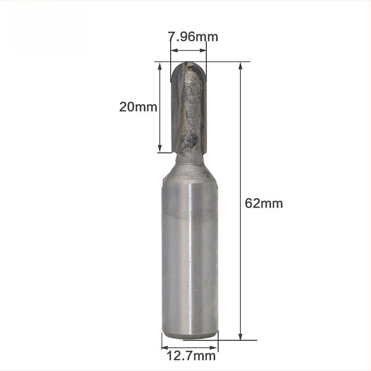Дървообработваща фреза, сплав tungsten steel alloy, удължено дълбоко заоблено дъно, пясъкоструйно обработена