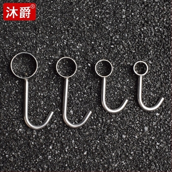 Mu jue 304 неръждаема стомана кухненска закачалка за кръгъл тръбен монтаж, удебелен корпус, полирана повърхност