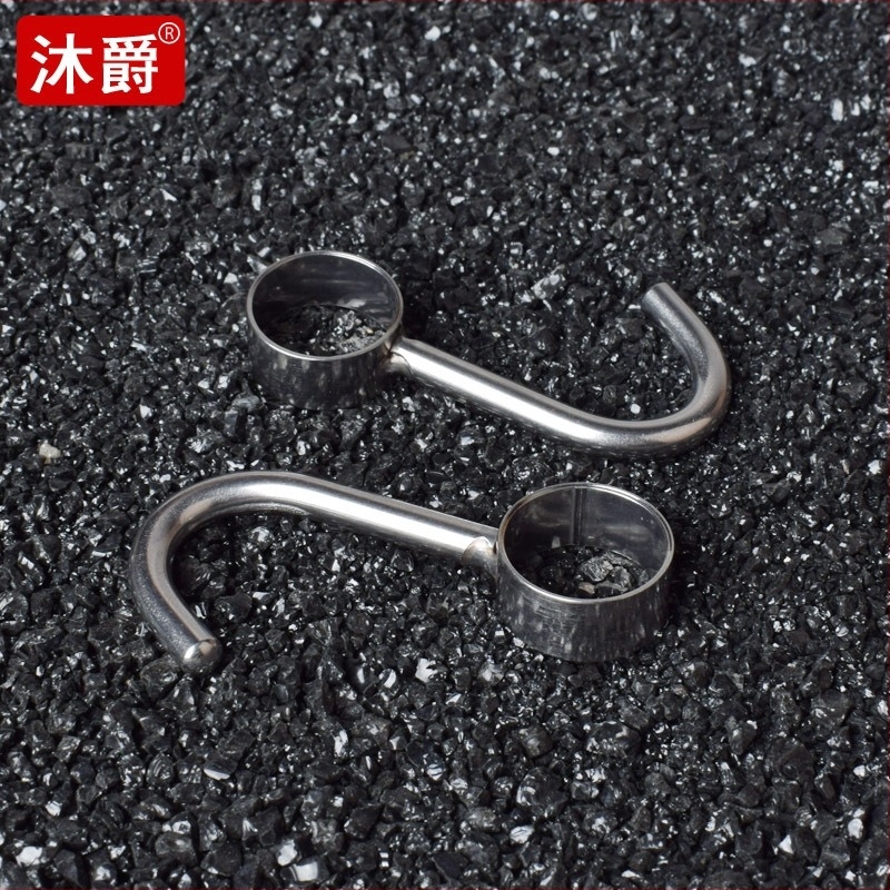 Mu jue 304 неръждаема стомана кухненска закачалка за кръгъл тръбен монтаж, удебелен корпус, полирана повърхност