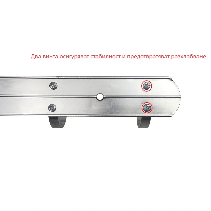 Алуминиева сплав закачалка за дрехи, стенна квадратна закачалка, модерен минимализъм, повече от три реда