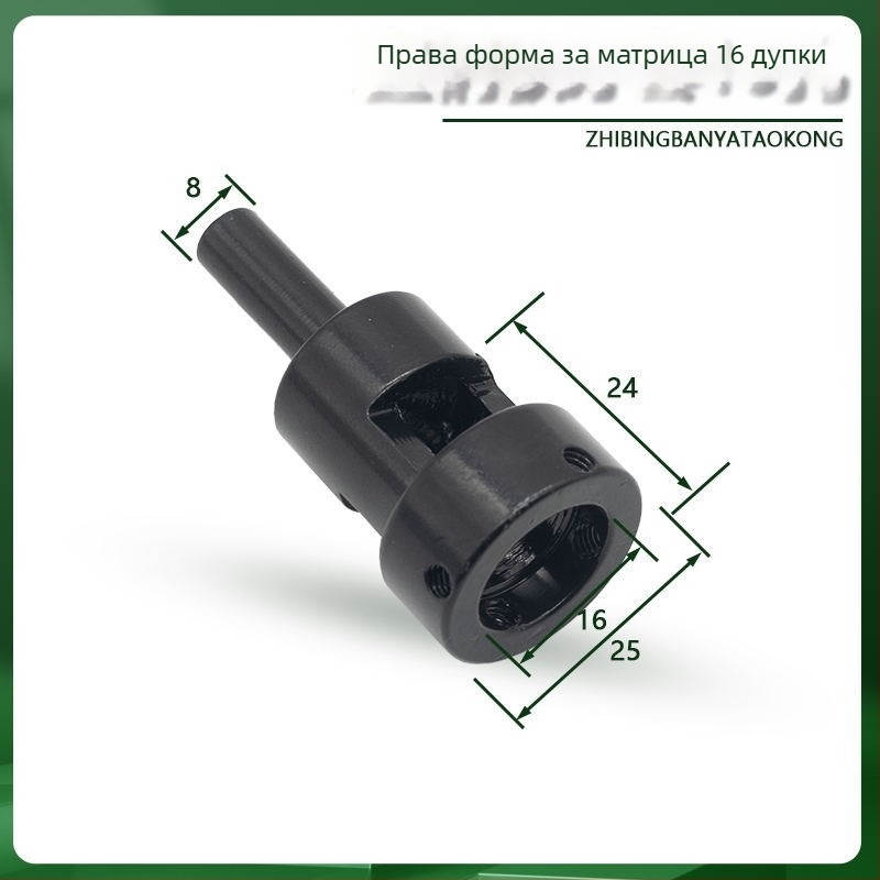 Комплект за нарязване на резби за ръчно и машинно ползване, съвместим с автоматичен струг и фреза, включва резбонарезен инструмент