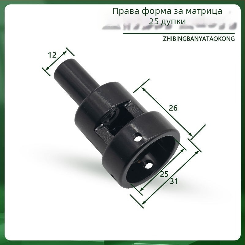 Комплект за нарязване на резби за ръчно и машинно ползване, съвместим с автоматичен струг и фреза, включва резбонарезен инструмент