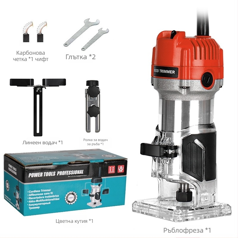 Moyi машина за довършване и дървообработване, 220V щепселно захранване, кантиране, фрезоване и гравиране, домашна употреба