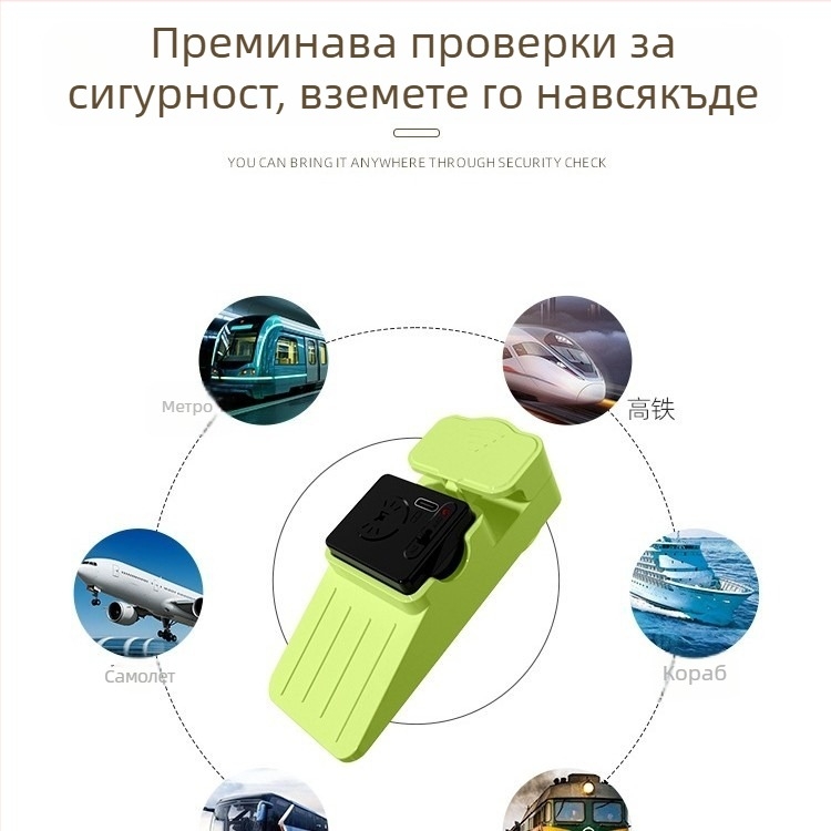Стопер за врати със аларма, подов монтаж, цинкова сплав, преносим, самостоятелно монтиращ се