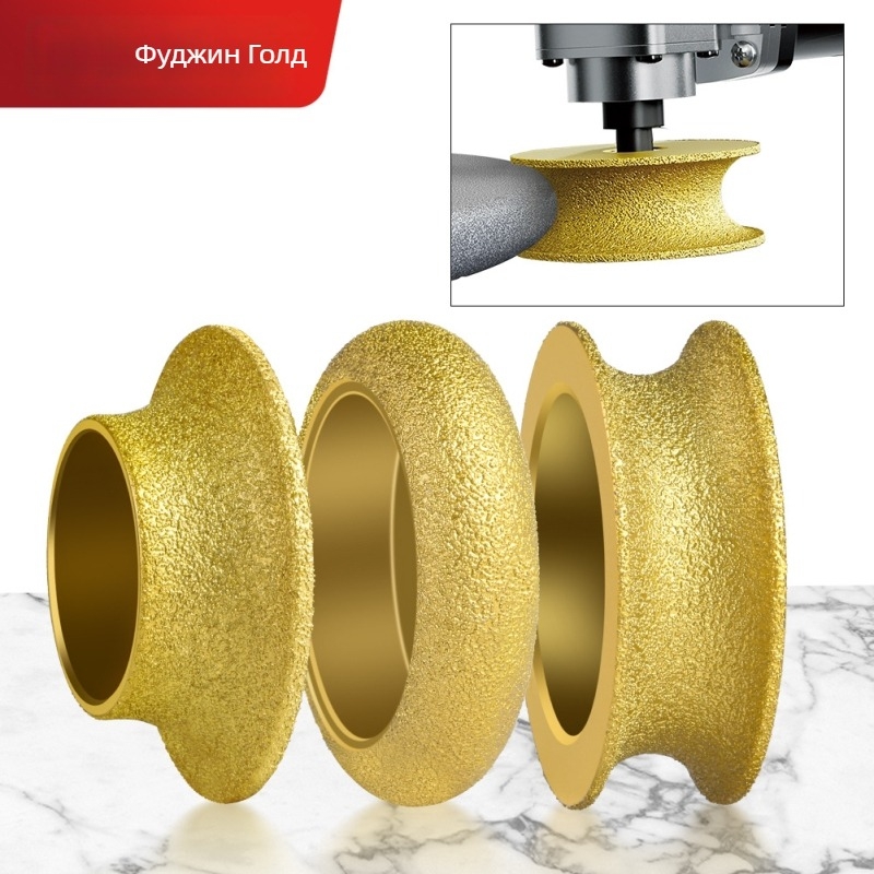 Диамантено шлифовъчно колело за камък – Brazed камък ръб обработка, кантиране на плочки и мрамор, кантиране на гранит, фасетиране