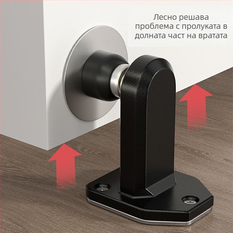 BF-A960L шестоъгълен дверен стопер, 304 неръждаема стомана, подово монтиран, вакуумно закрепване