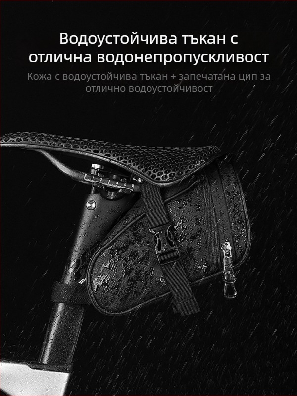Задна чанта за велосипед с портативен мини комплект инструменти за планински и шосейни велосипеди (Материал: полиестер; Марка: Yiquan; Функция: съхранение; Категория: велосипедна чанта; Произход: Китай)