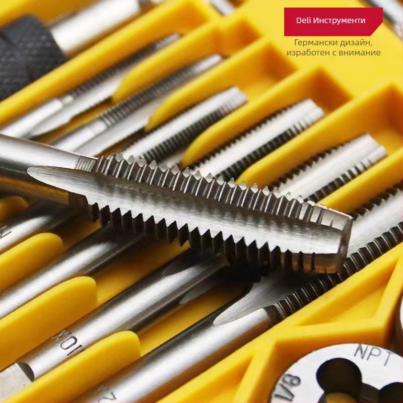 Effective метричен комплект тап и дай, ръчен инструмент за завиване на резби