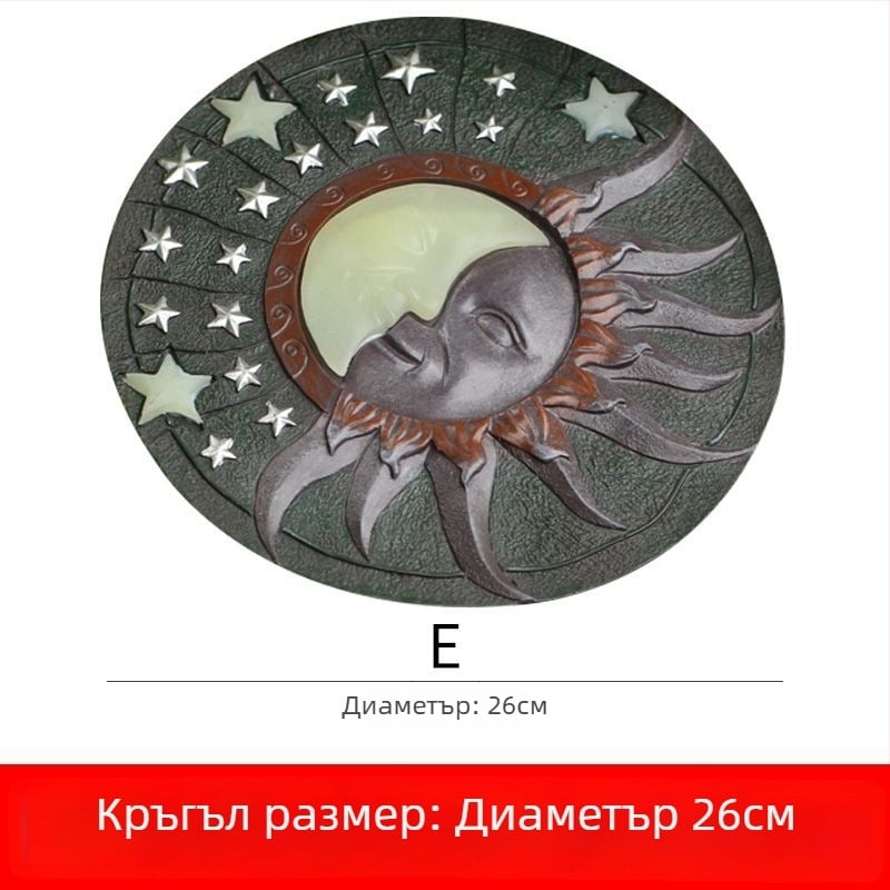 Смолна градинска декорация — стоящ декоративен стъпков камък за двор, картонена опаковка