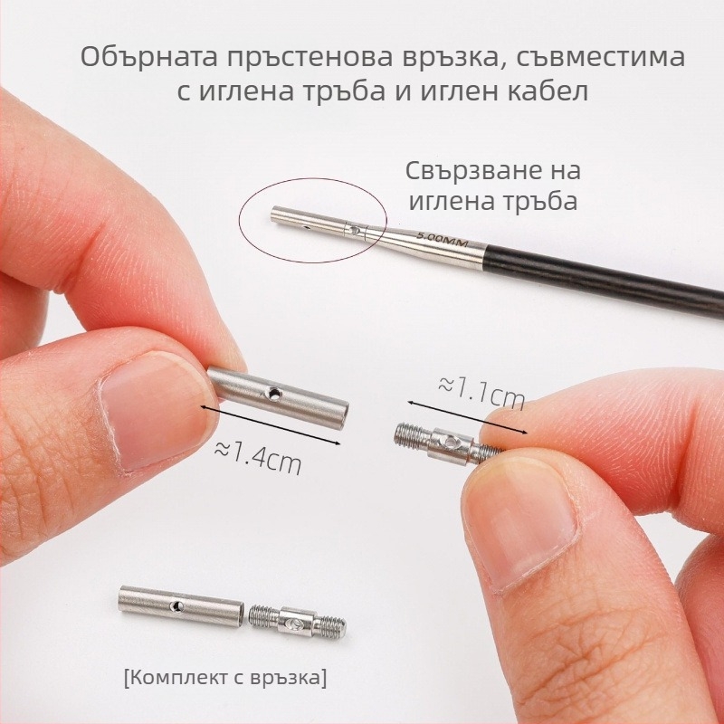 Кръгла плетачна игла от ебоново дърво, сваляема, ръчна изработка, за плетене на пуловери (код: 6511002741999; стил: модерен)