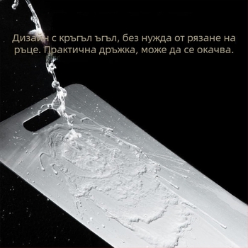 Дъска за рязане от неръждаема стомана, двустранна, против мухъл и антибактериална, квадратна, за домашна употреба