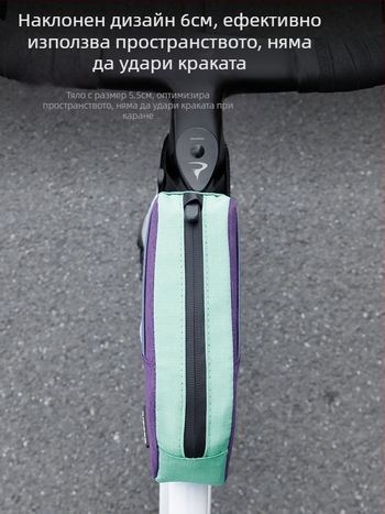 Чанта за горна тръба и предна рамка за планински и пътни велосипеди – голям капацитет за съхранение, модел Yq-103, PU+полиестер, марка Yiquan