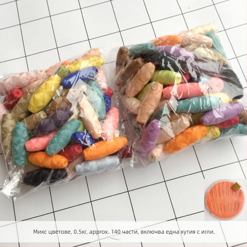 Конци за шиене за ръчно пришиване – мини за домашна употреба, малка ролка, 200 броя