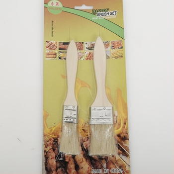 Четка за барбекю със свинска четина, дървена дръжка, опаковка 100 бр.