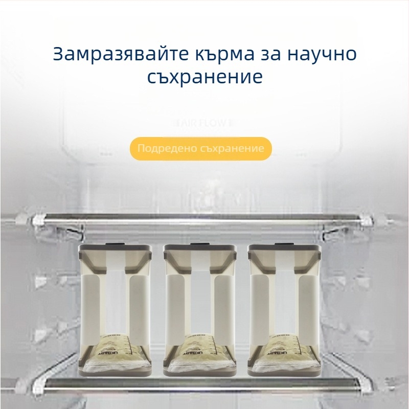Чаша за съхранение на майчино мляко, комплект от 4 бр., разглобяем дизайн, PP материал, произход Нанчанг, Джянгси, марка Rabbit Xiao Bao