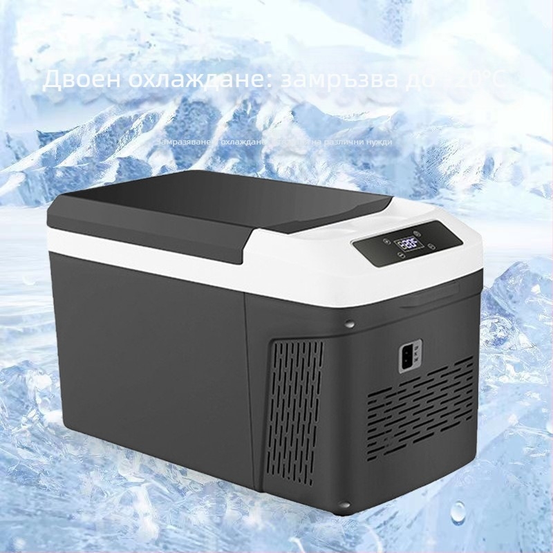 Ice King компресорен автомобилен хладилник, 12V/24V, двойно използване за кола и дом, обем 11–15 л, 40W, охлаждане до -20°C