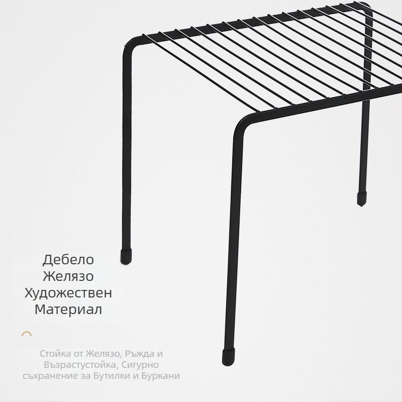 Слоест железен кухненски шкаф за съхранение, стенен монтаж, с отцеждане за съдове и прибори, многофункционален, модерен минималистичен стил