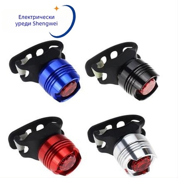 Велосипедна задна светлина за нощно каране, монтаж с презрамка, USB-A зареждане, капацитет 150 mAh