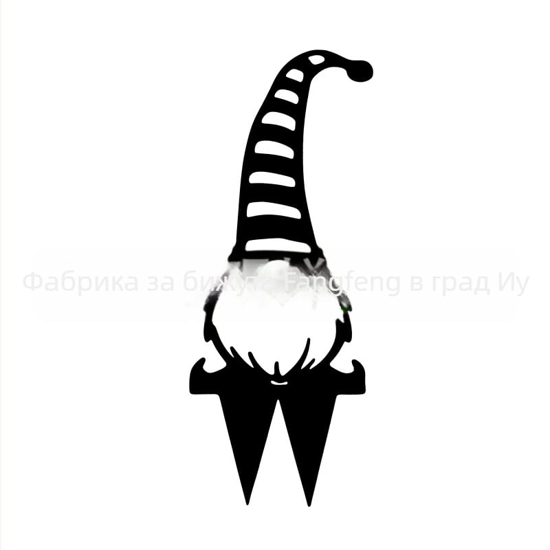 Метална градинска гном-скулптура за открито посрещане (Материал: метал; Стил: модерен минимализъм; Подходящ за подарък; Бранд: Yue Chan Jewelry)