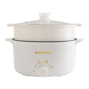 Електрическа мултифункционална тенджера за готвене, голям капацитет, 800 W, функции: пара, пържене, варене, задушаване, 3–4 л, вътрешен съд от неръждаема стомана