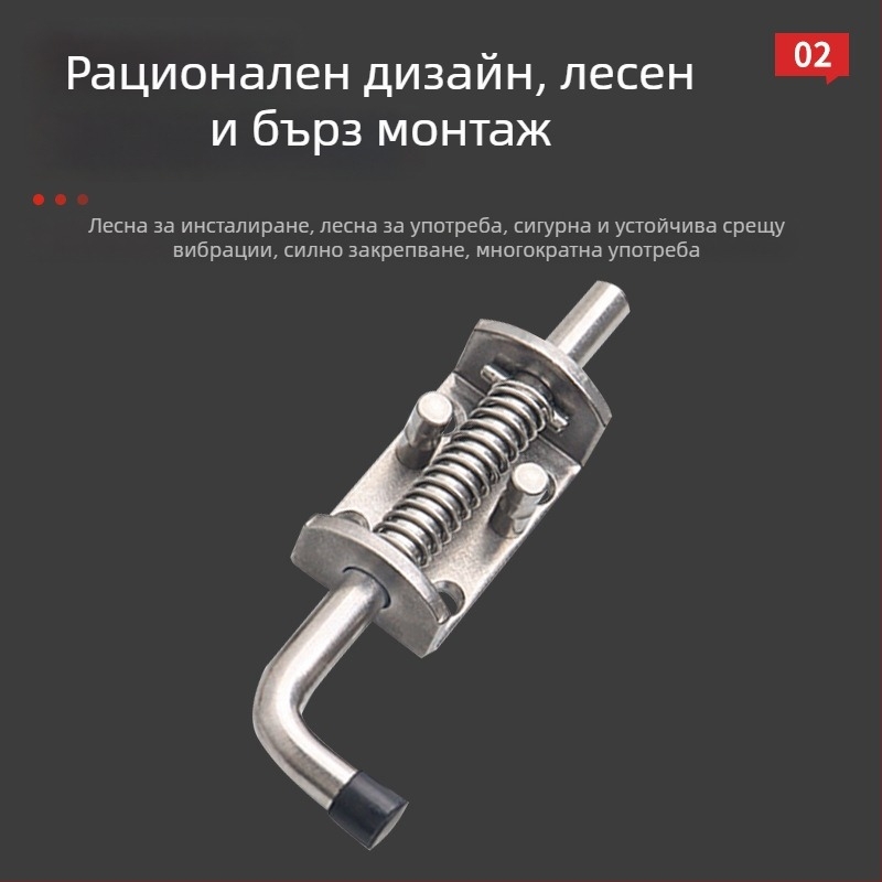 Jinteng 304 неръждаема стомана тежкотоварна защелка за врати, прозорци и шкафове