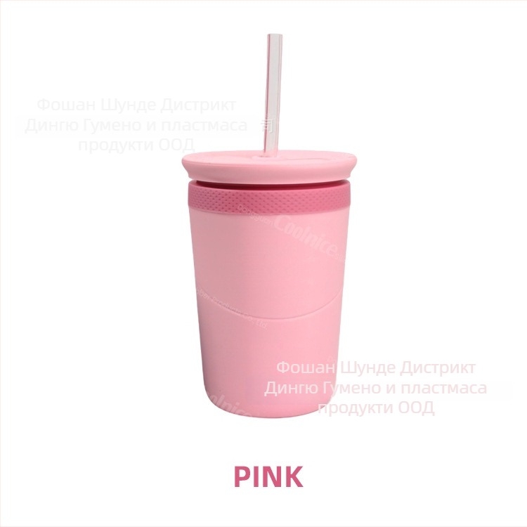 Чаша с двойна стена от неръждаема стомана и силикон, поддържа студено, персонализирано лого