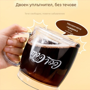 Двуслойна чаша за напитки; Материал: PS; Форма: елипсовидна; Структура: двойна стена; Функция: охлаждане/запазване на студено; Тегло: 500 г