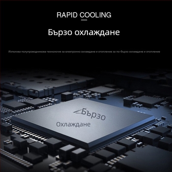 Полупроводников автомобилен хладилник, преносим, 5 л, 12V, 15W, 2–18°C, ABS пластмаса