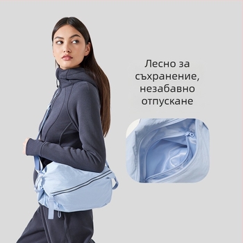 Водоустойчива раница за пътуване на открито, 10 л, найлон, кръстосана презрамка, женска спортна чанта за колоездене