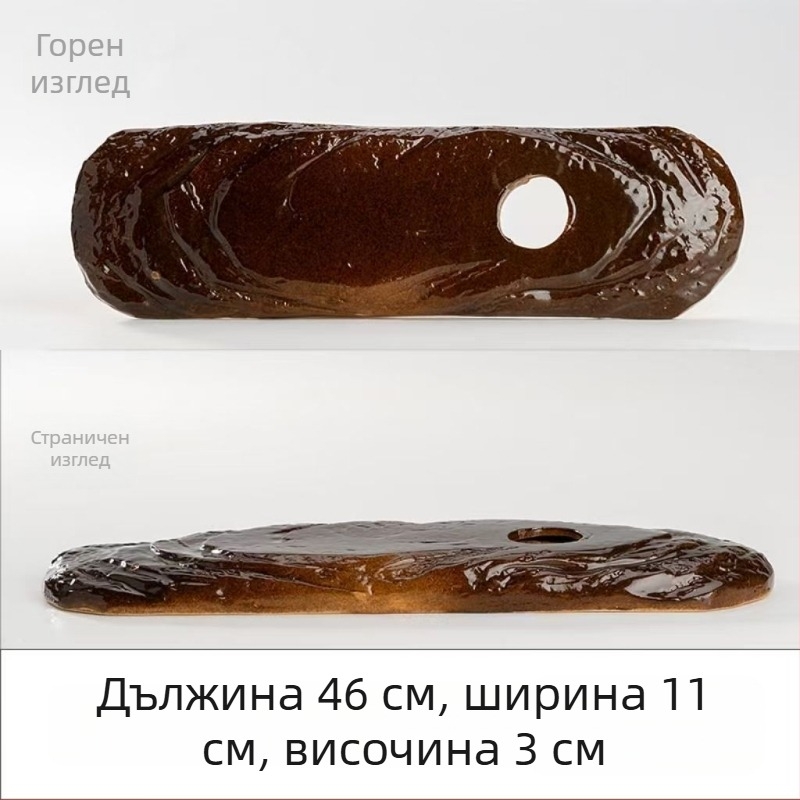 Керамична декоративна водна фигура за аквариум, глазирана повърхност, ръчно изработено, класически стил, циркулация и аериране